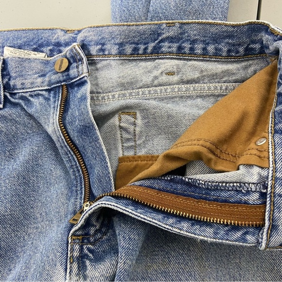 Carhartt Relaxed Fit Denim Work Jeans Heavily STAINED Men's 33x32 - Picture 7 of 10